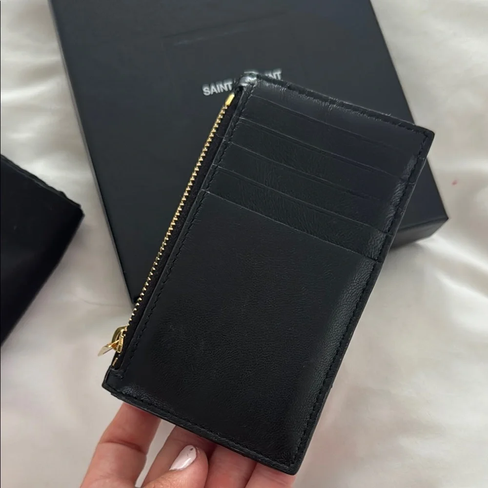 CASSANDRE MATELASSÉ FRAGMENTS FLAP CARD CASE - YSL - Lambskin - Picture 5 of 6